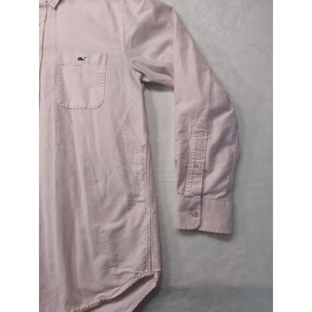 Vineyard Vines by Shep & Ian Shirt Mens Pink Medium Slim Fit Tucker Button Front - Picture 4 of 16